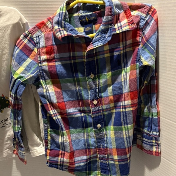 Polo by Ralph Lauren Kids Plaid Button Down Shirt 4T - Picture 2 of 6